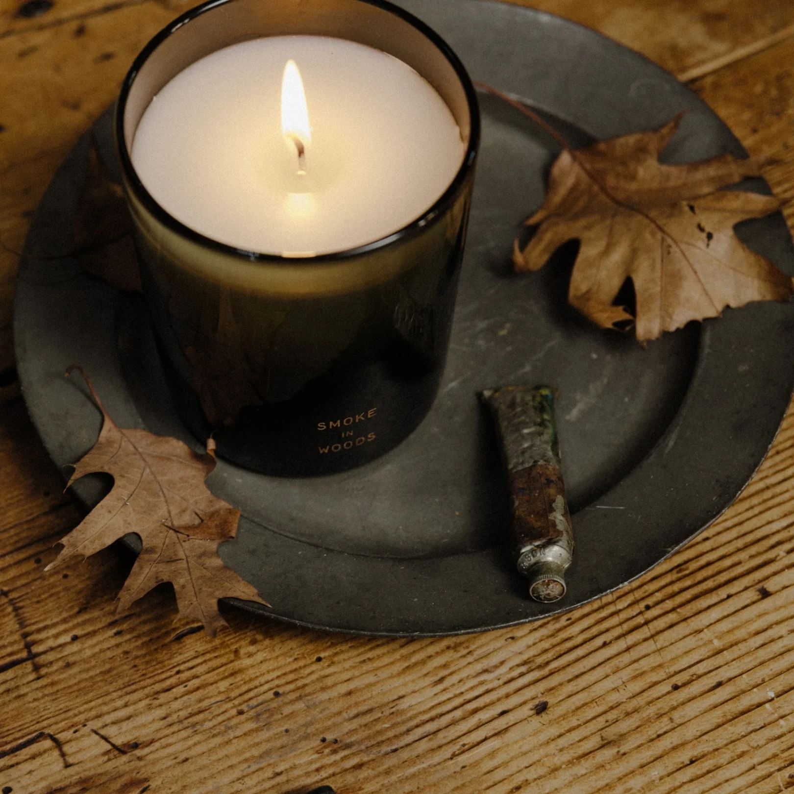 Smoke in Woods Handblown Refillable Candle - Image 8